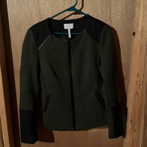 Laundry By Shelli Segal Olive and Black Blazer